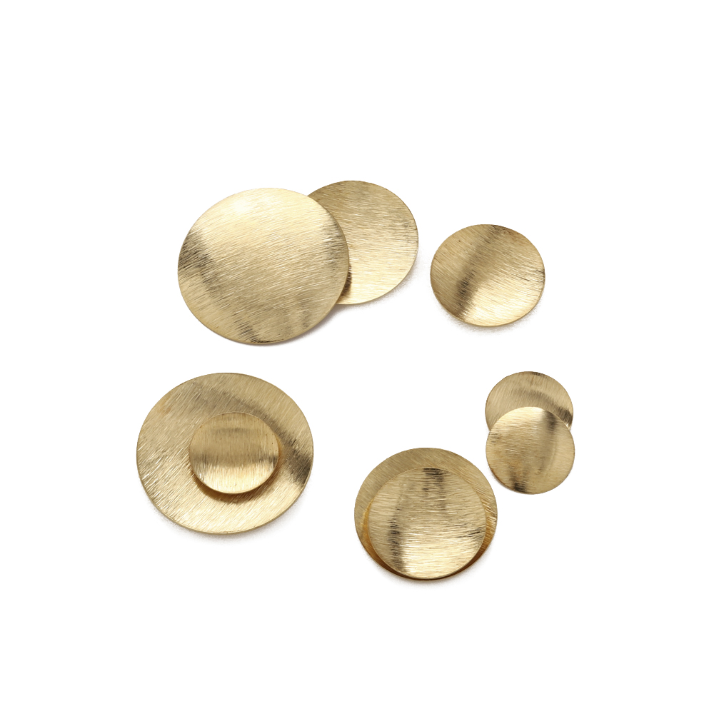 Jewelry Making Hammer - Необработанные латунные матовые круглые выпуклые купольные