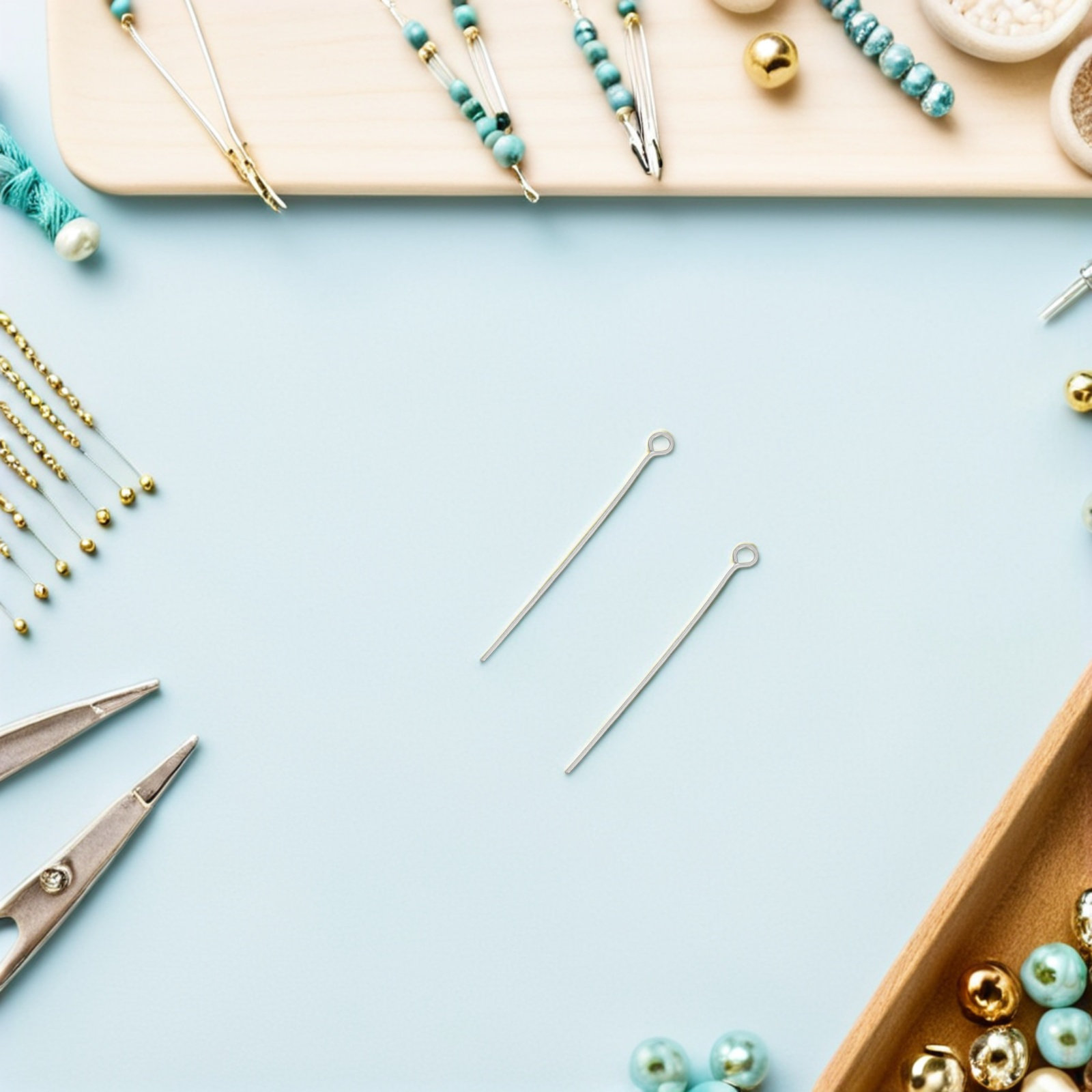 Jewelry Making Head Pins - 300 шт. штифтов с ушком для