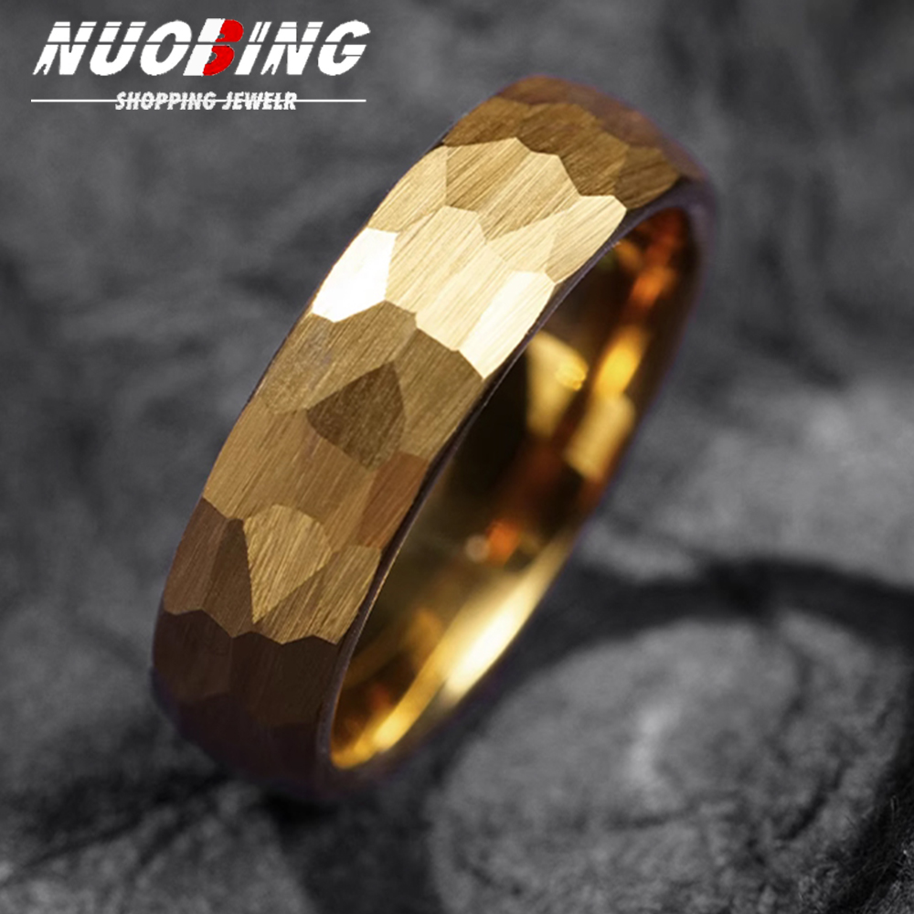 Jewelry Making Hammer - Кованые многогранные титановые кольца для мужчин