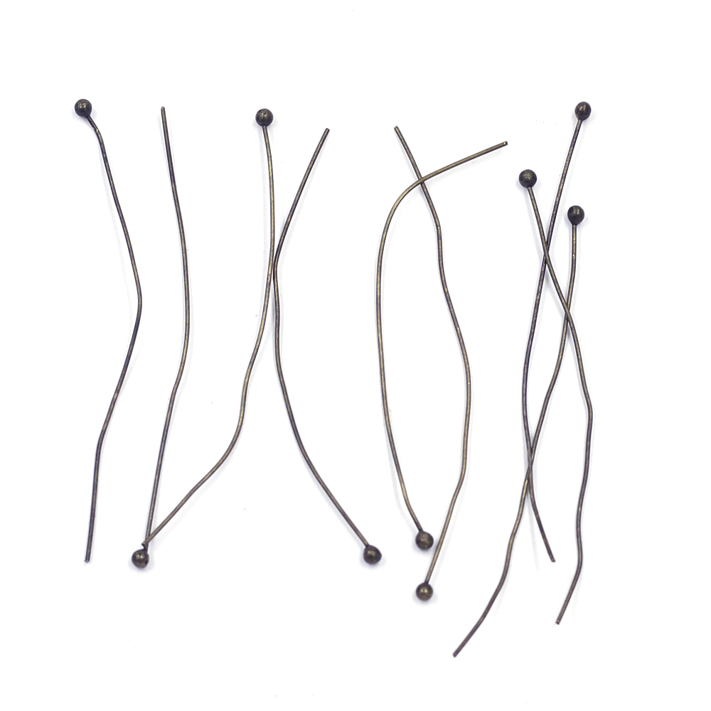 Jewelry Making Head Pins - 100 шт. медных штифтов с шариковым