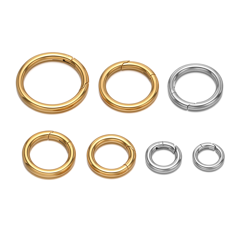 Jewelry Making Hardware - 2 шт./лот, круглые пружинные застежки из