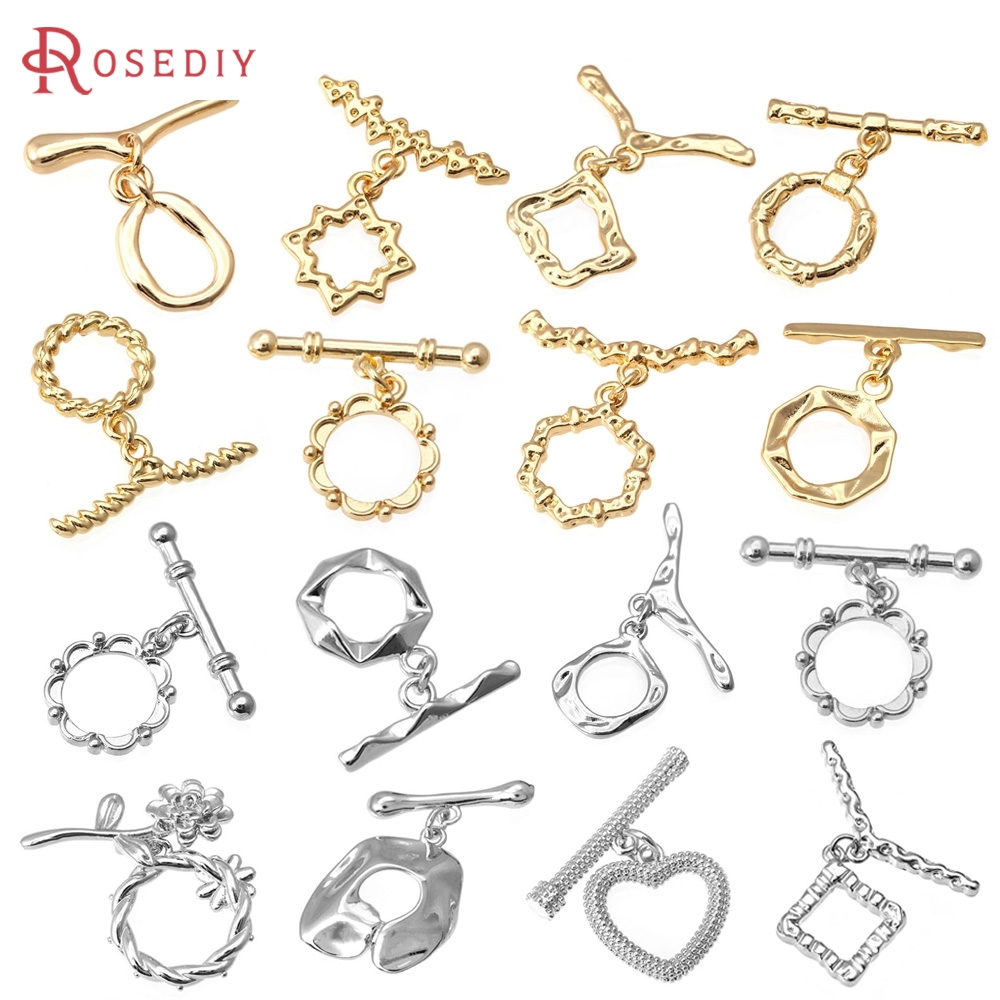 Jewelry Making Kit - 6 комплектов 18-каратного золота, латунные круглые
