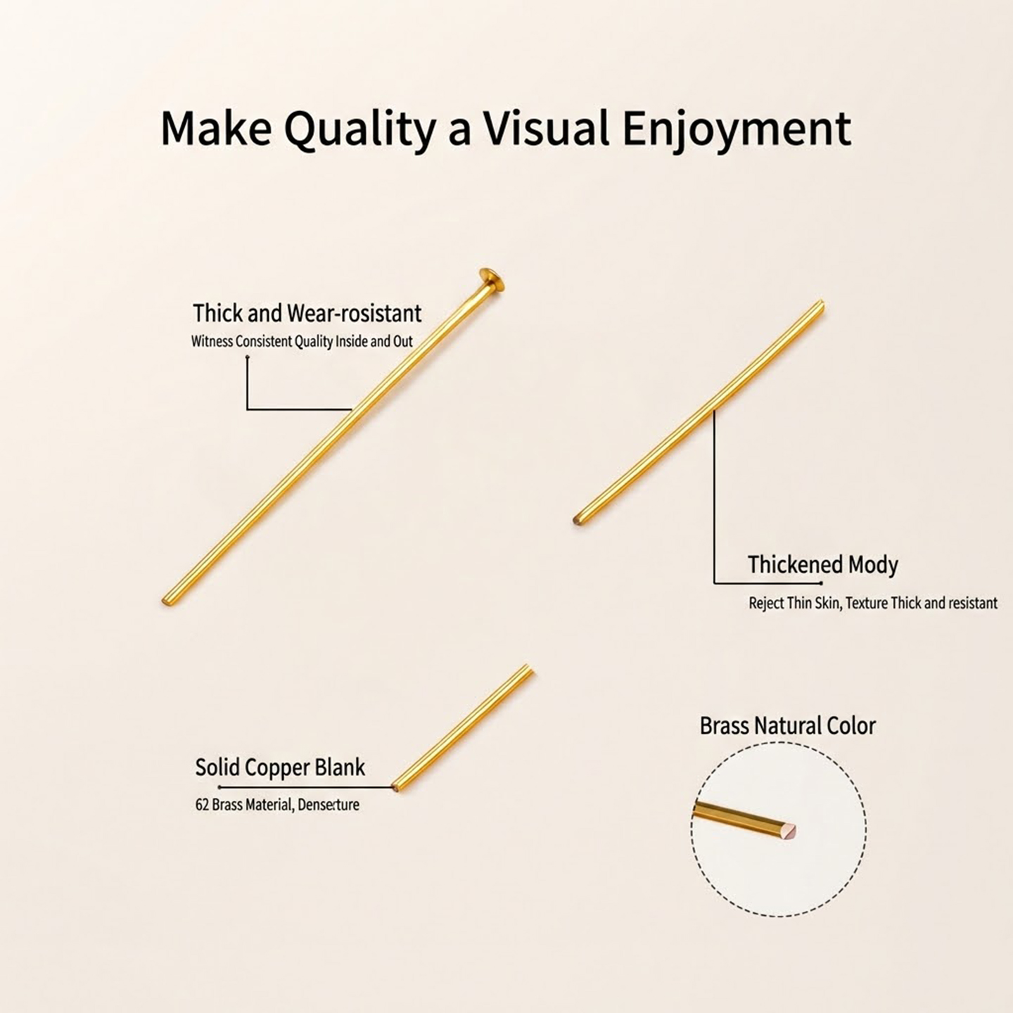 50 шт. позолоченных пинов с пл – обзор и цена Jewelry Making Head Pins