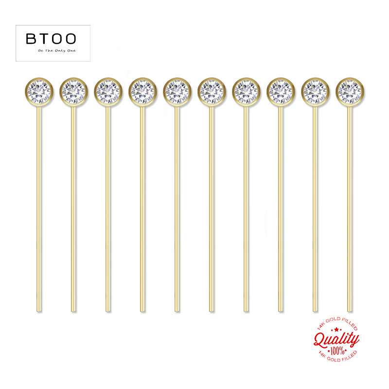 14-каратное золото, заколки с  – обзор и цена Jewelry Making Head Pins