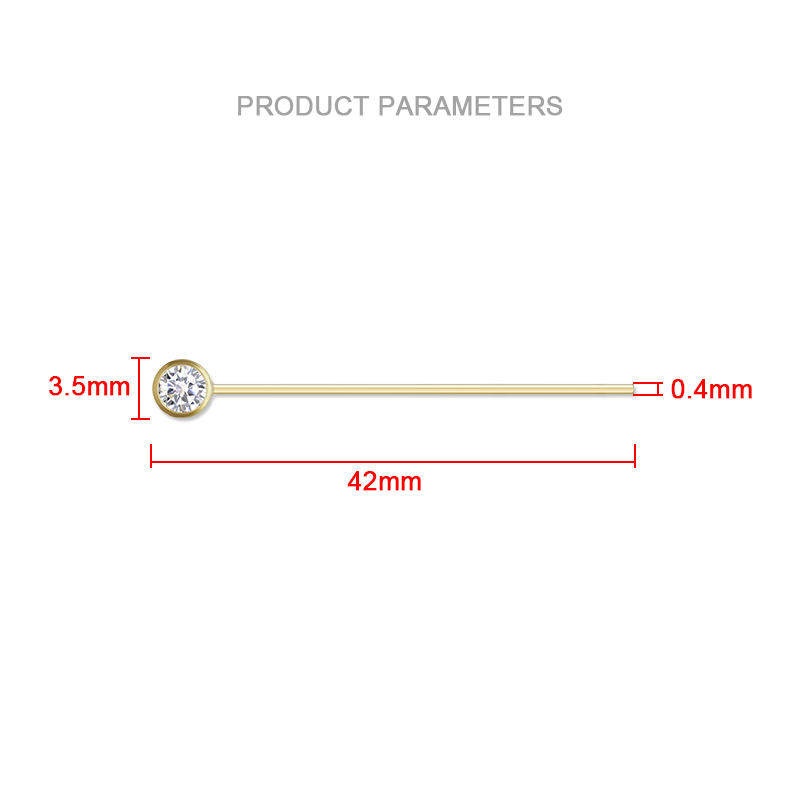 14-каратное золото, заколки с  – обзор и цена Jewelry Making Head Pins