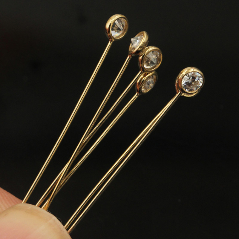 14-каратное золото, заколки с  – обзор и цена Jewelry Making Head Pins