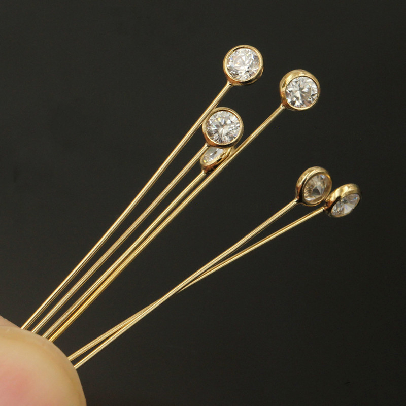 14-каратное золото, заколки с  – обзор и цена Jewelry Making Head Pins