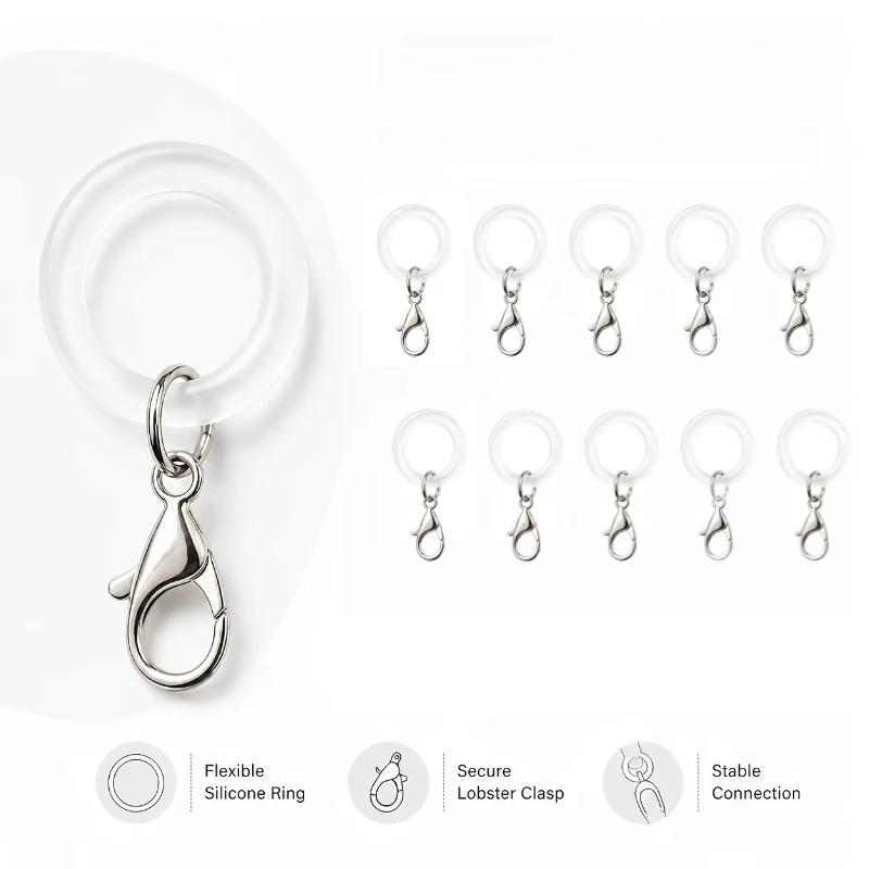 Силиконовые кольца для ручки з – обзор и цена Lobster Clasp Silver