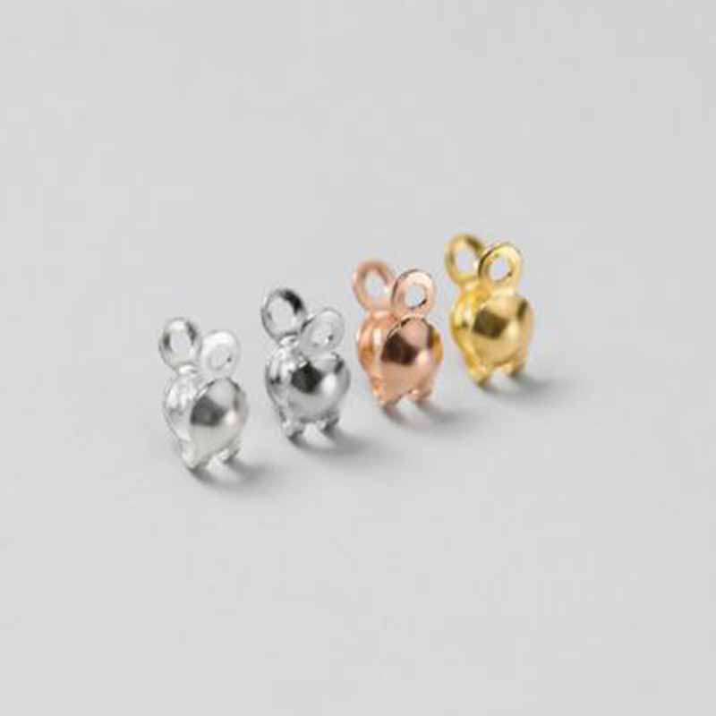 4 шт. Настоящие цельные застеж – обзор и цена Jewelry Making Hardware