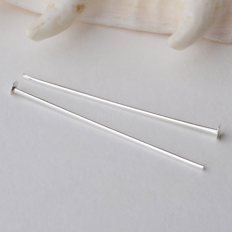 Серебряные штифты с плоской го – обзор и цена Jewelry Making Head Pins