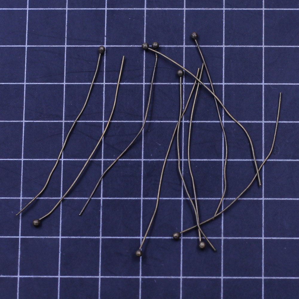 100 шт. медных штифтов с шарик – обзор и цена Jewelry Making Head Pins