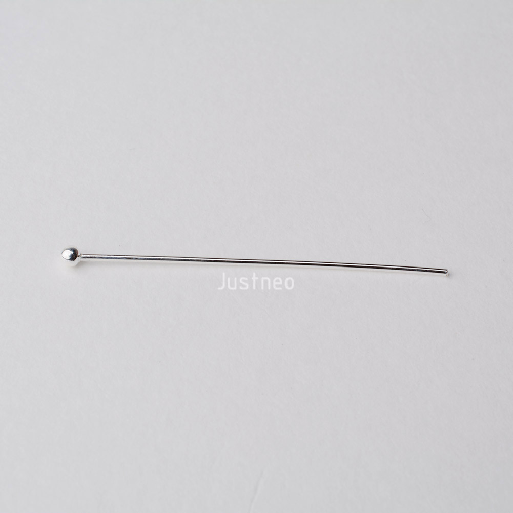 Серебряные штифты с шариковыми – обзор и цена Jewelry Making Head Pins