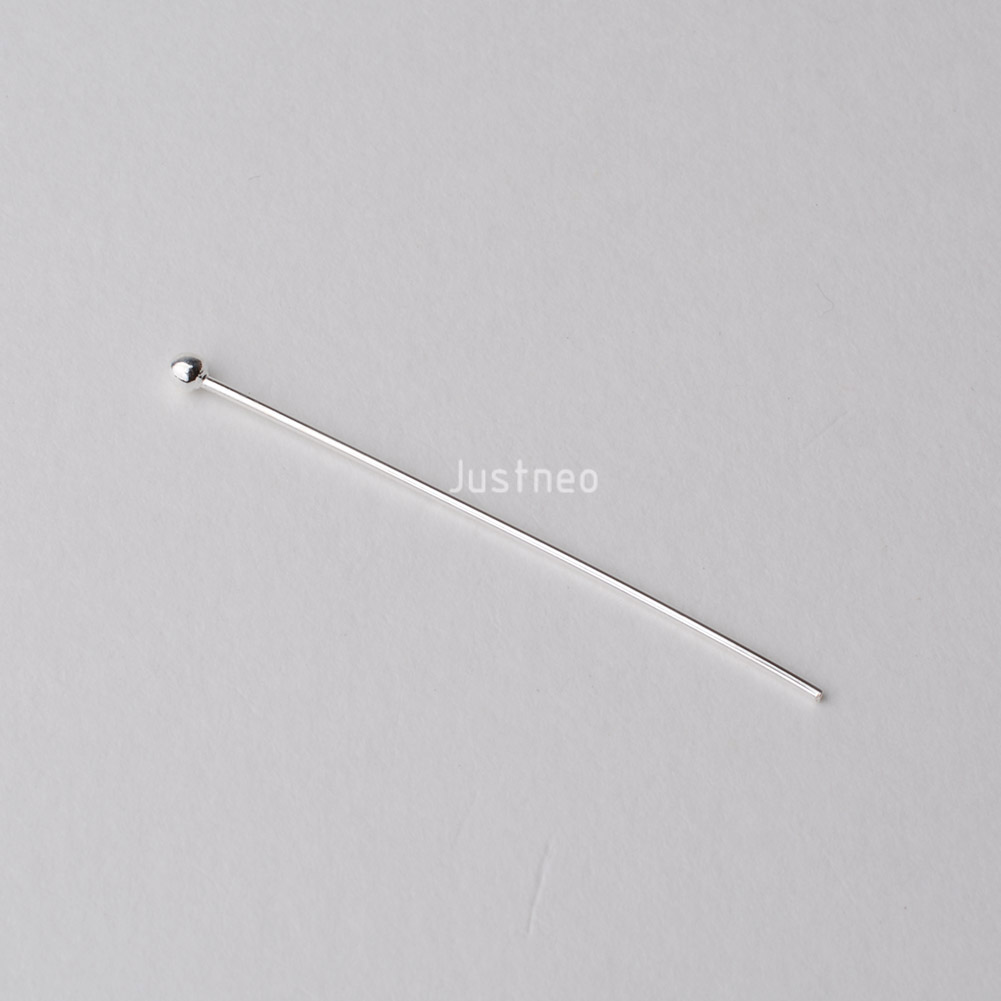 Серебряные штифты с шариковыми – обзор и цена Jewelry Making Head Pins