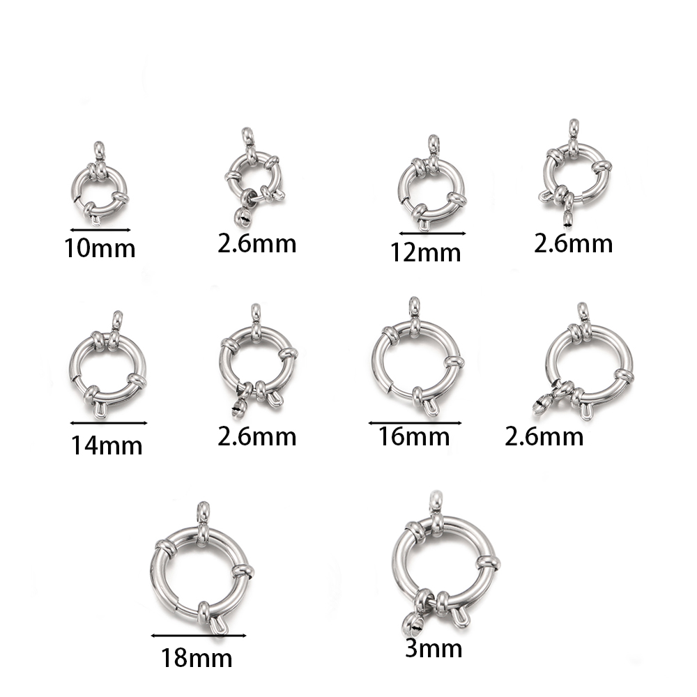 2 шт. круглых пружинных застеж – обзор и цена Jewelry Making Hardware