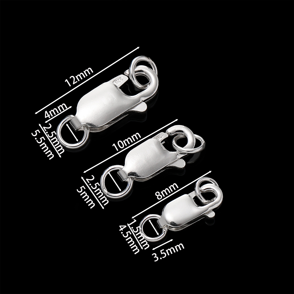 2 шт. застежки-лобстеры из цел – обзор и цена Lobster Clasp Silver