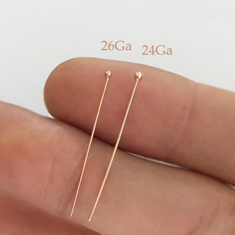 Позолоченные шариковые штифты  – обзор и цена Jewelry Making Head Pins