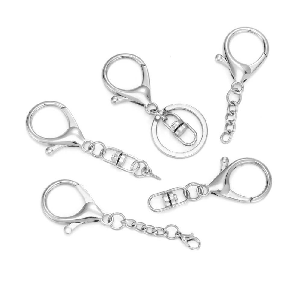 10 шт. серебристых больших кар – обзор и цена Lobster Clasp Silver
