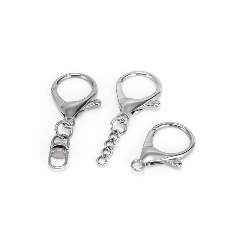 10 шт. серебристых больших кар – обзор и цена Lobster Clasp Silver